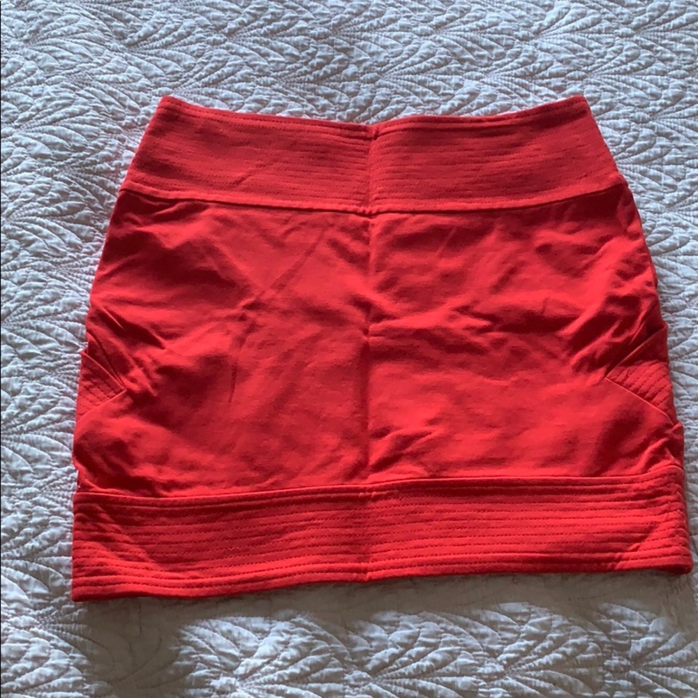 DVF red mini skirt size 4